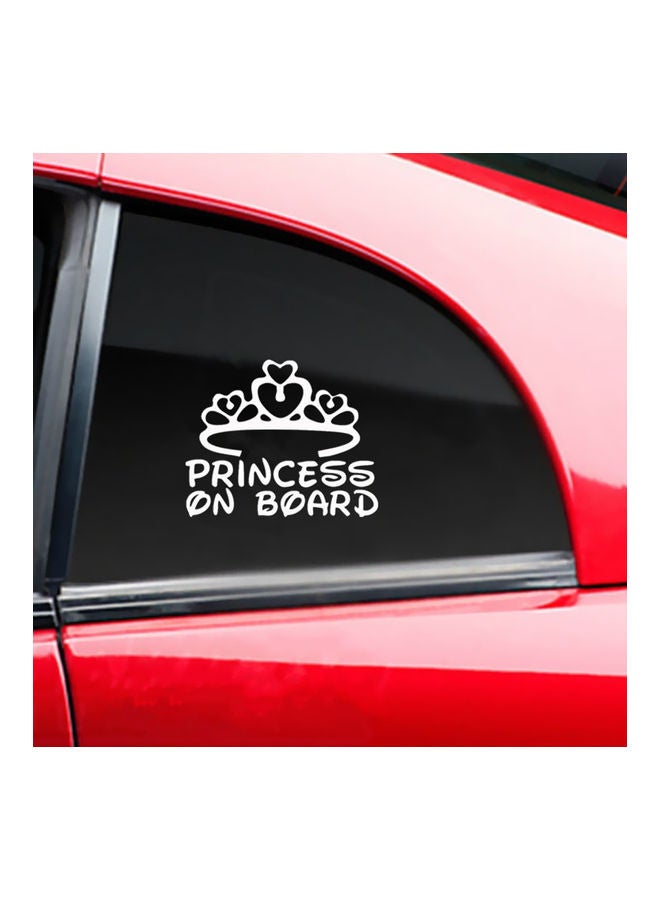 ماركة غير محددة ملصق لهيكل السيارة يحمل عبارة "Princess On Board"  - Image 1