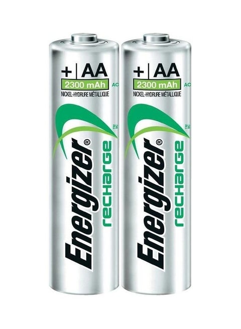 2 AA Rechargable 2300 mAh Batteries 4X Power Multicolour