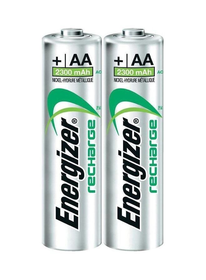 Energizer - 2 AA Rechargable 2300 mAh Batteries 4X Power Multicolour - Image 1