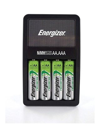 Recharge Value Charger With 4 AA NiMH Rechargeable Batteries Included Black - v1612964658/N44305107A_1