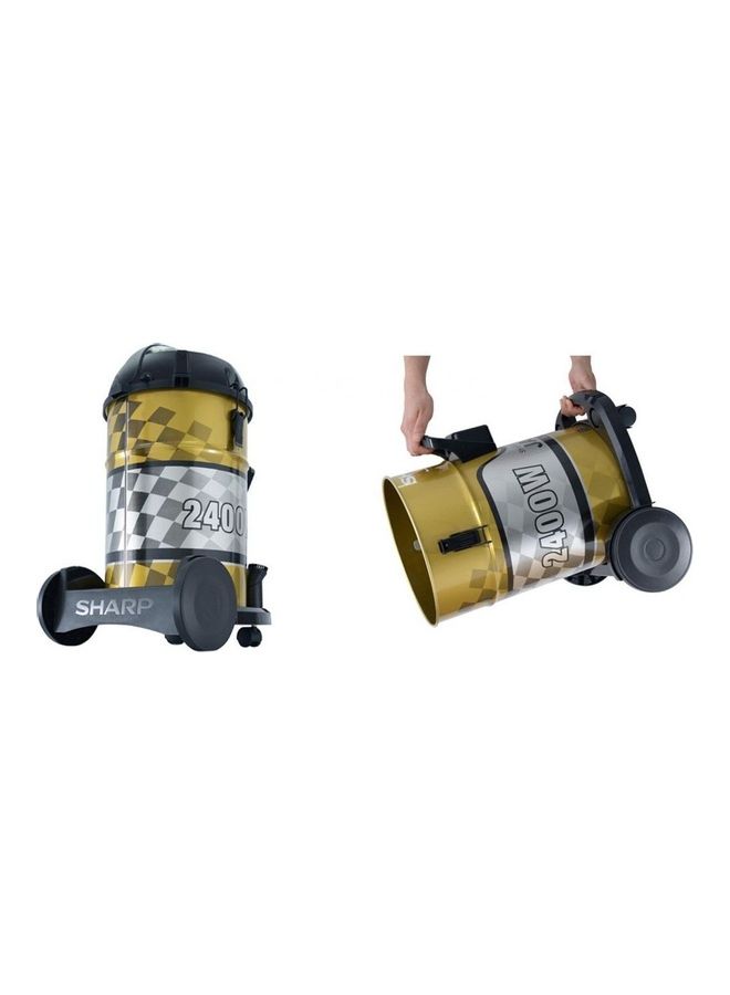 شارب مكنسة كهربائية على شكل حاوية 22 L 2400 W EC-CA-2422-X أصفر وأسود وفضي - Image 2