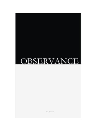 Observance Paperback English by Christopher Alex Hooton - v1612988260/N41961728A_1