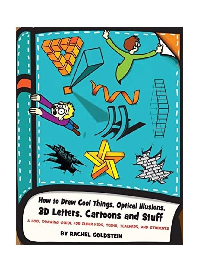 null - How To Draw Cool Things, Optical Illusions, 3d Letters, Cartoons And Stuff Paperback by Rachel A Goldstein - Image 1