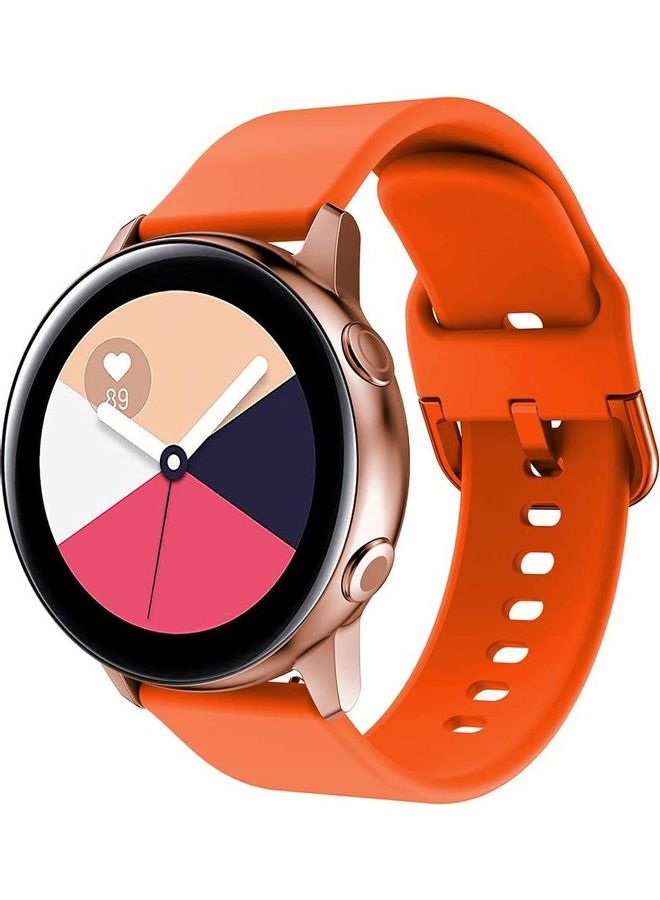 HuHa Replacement Band For Fossil Gen 5 Carlyle Watch Orange  - Image 3