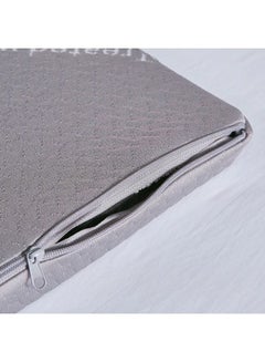 Home Box Innate Charcoal Infused Memory Foam Twin Mattress Topper Polyester Grey 200x120cm  - Image 5