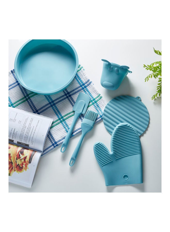 هوم بوكس فرشاة من السيليكون لإعداد المخبوزات أزرق 22.3x4.8سم - Image 3