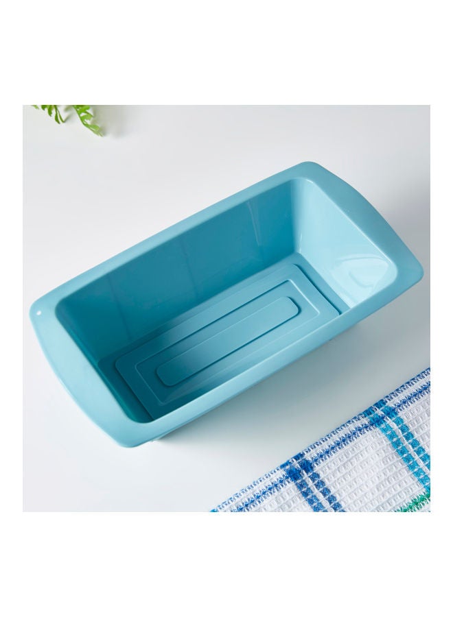 Home Box Silicone Baking Loaf Pan Blue 6.5x13.5cm  - Image 1