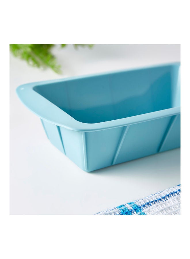 Home Box Silicone Baking Loaf Pan Blue 6.5x13.5cm  - Image 3