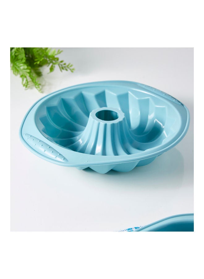 Home Box Silicone Cake Pan Mould Blue 6x26.5cm  - Image 2