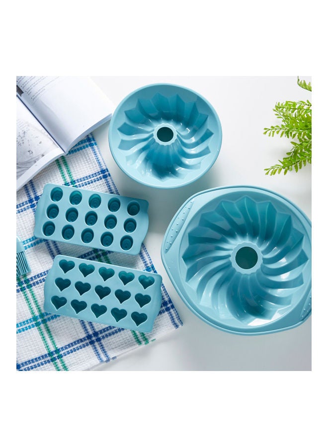 Home Box Silicone Cake Pan Mould Blue 6x26.5cm  - Image 5