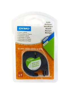 Dymo Letra Tag Paper Tape White  - Image 2