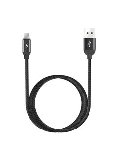 Atom Micro USB Charging And Sync Cable Black