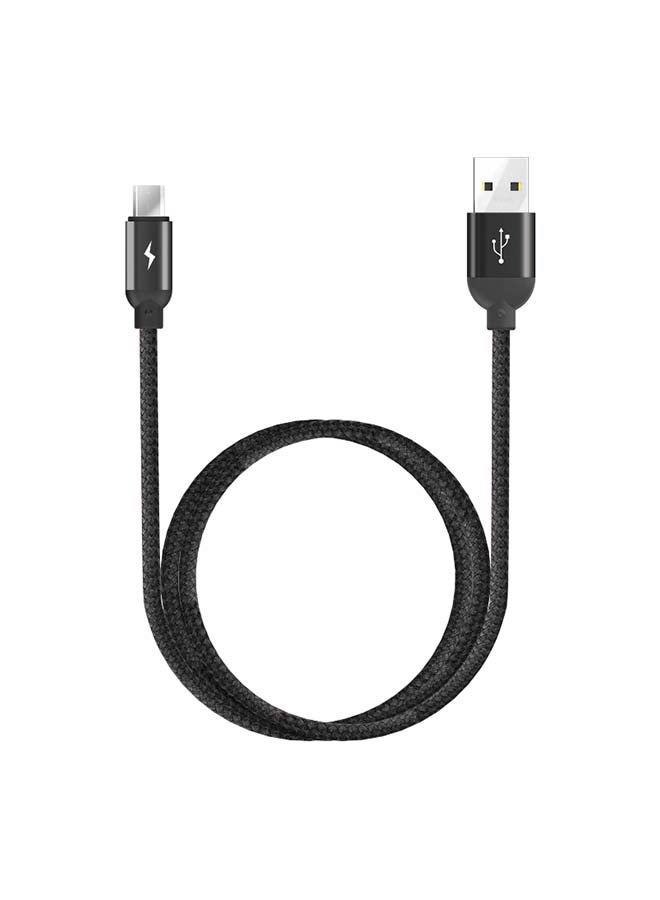 Generic - Atom Micro USB Charging And Sync Cable Black - Image 1