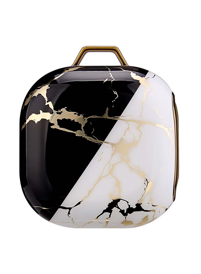 أو أوزون غطاء حماية واق لسماعات جالاكسي بادز برو مع خطاف لسلسلة المفاتيح أسود وأبيض - Image 3