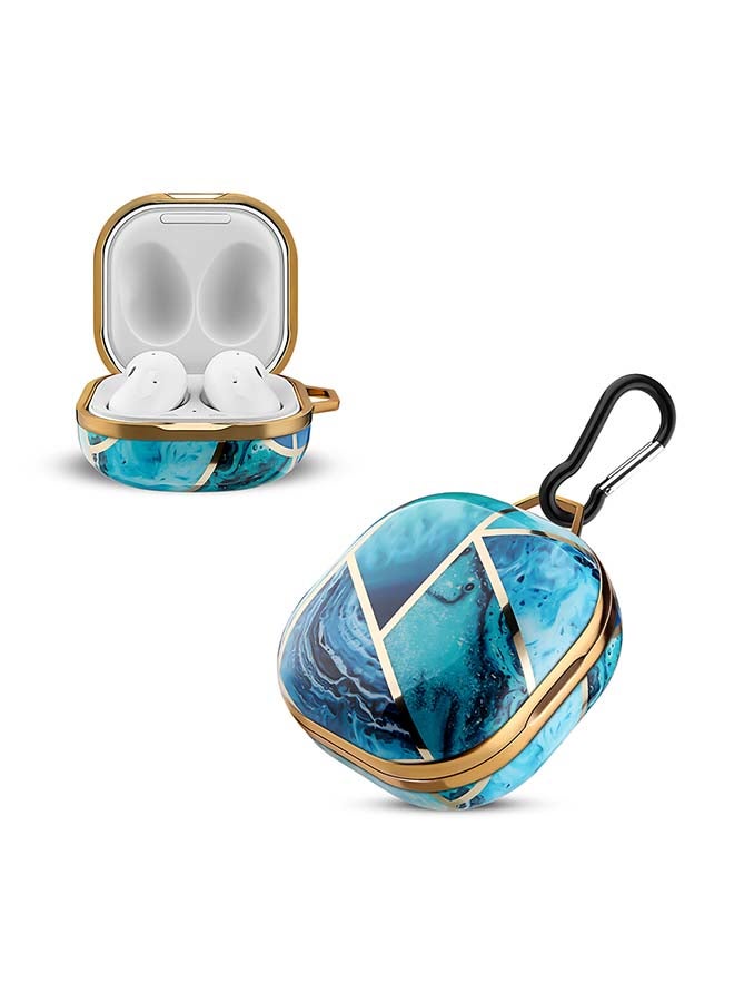 أو أوزون غطاء حماية واقٍ لسماعات جالاكسي بادز برو مع خطاف لسلسلة المفاتيح باللون: الأزرق، الذهبي - Image 1