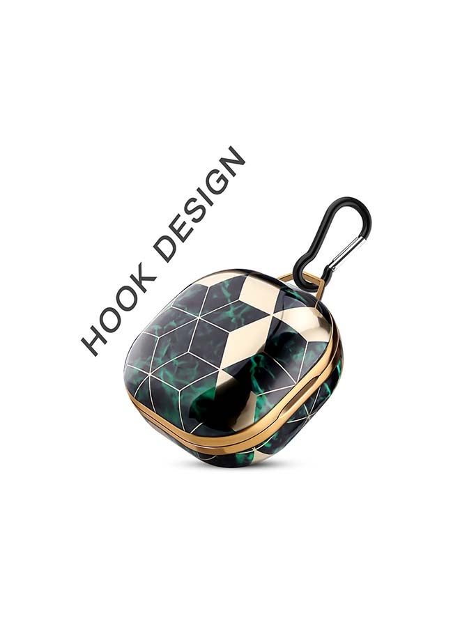 أو أوزون غطاء حماية واق لسماعات جالاكسي بادز لايف مع خطاف لسلسلة المفاتيح ذهبي/ أخضر - Image 4