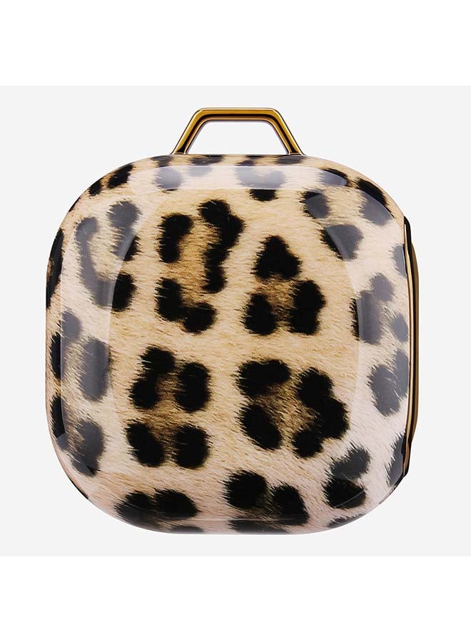 O Ozone Protective Case Cover For Galaxy Buds Live/Pro With Keychain Hook Black & Brown - Image 3