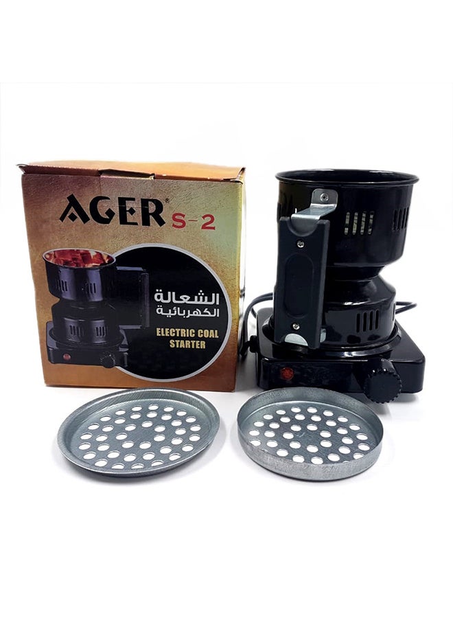 ولاعة فحم كهربائية Ht7814 أسود - Image 3