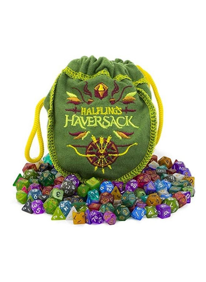 Wiz Dice 140-Piece Polyhedral Dice Set With Bag - Image 1