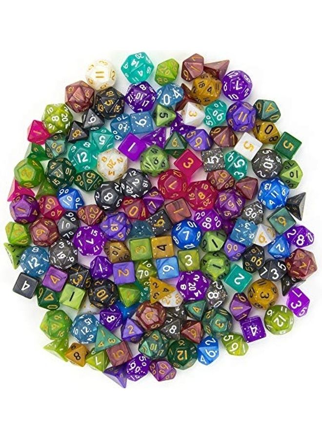 Wiz Dice 140-Piece Polyhedral Dice Set With Bag - Image 3