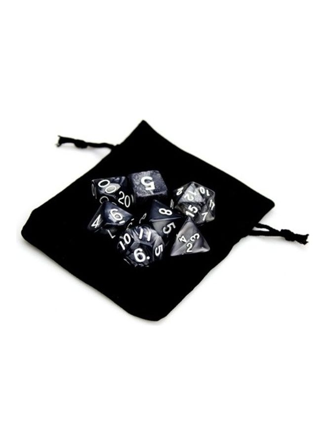 Wiz Dice 7-Piece Polyhedral Dice Set With Pouch  - Image 1