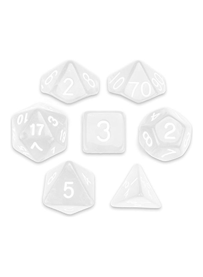 Wiz Dice 7-Piece Polyhedral Dice Set With Velvet Pouch  - Image 1