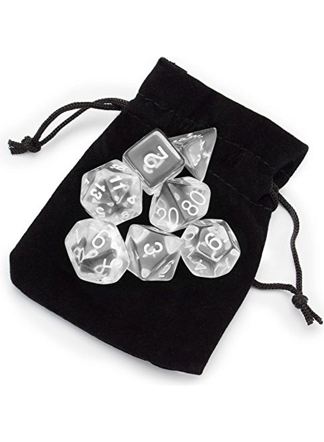 Wiz Dice 7-Piece Polyhedral Dice Set With Velvet Pouch  - Image 2