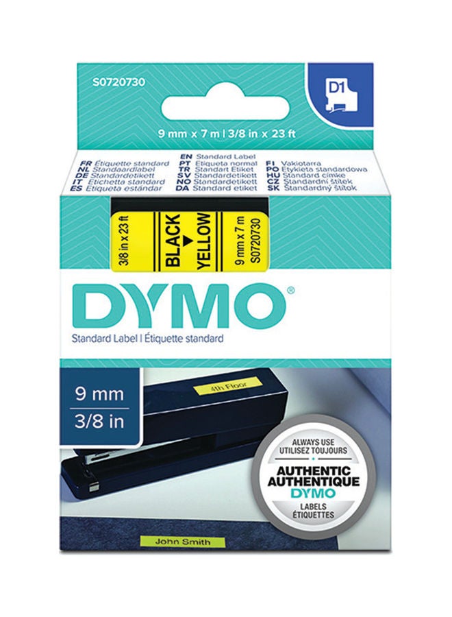 دايمو صانع ملصقات قياسية أصفر/أسود - Image 1
