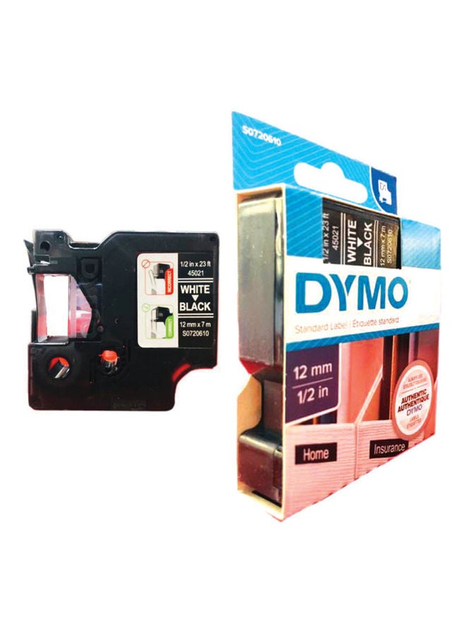 دايمو صانع ملصقات قياسية أسود/ أبيض - Image 2