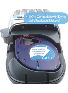 Dymo Pack Of 2 LetraTag Plastic Labels White  - Image 3
