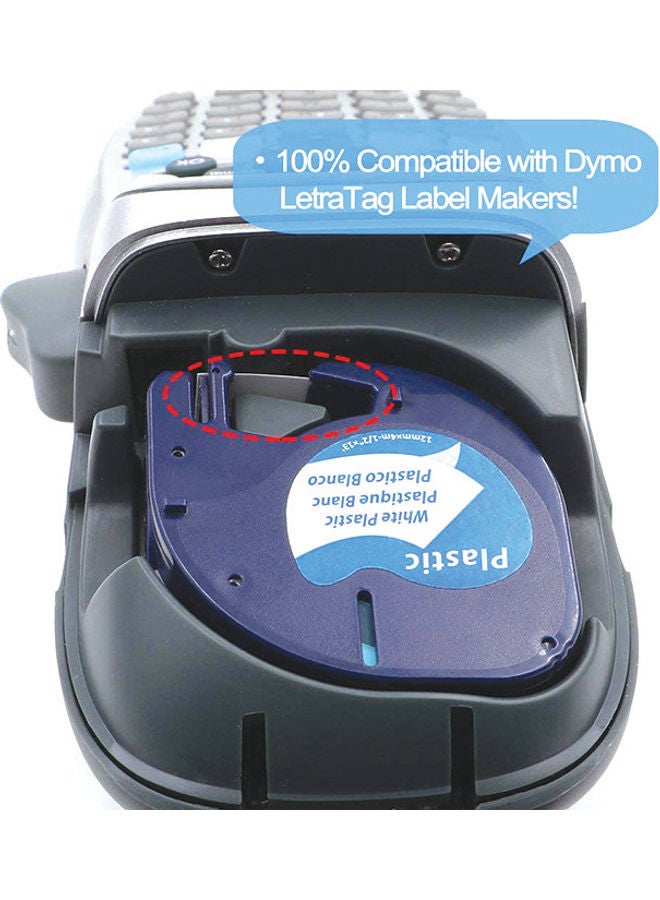 دايمو صانع ملصقات بلاستيكية ليتر تاج من قطعتين أبيض - Image 3