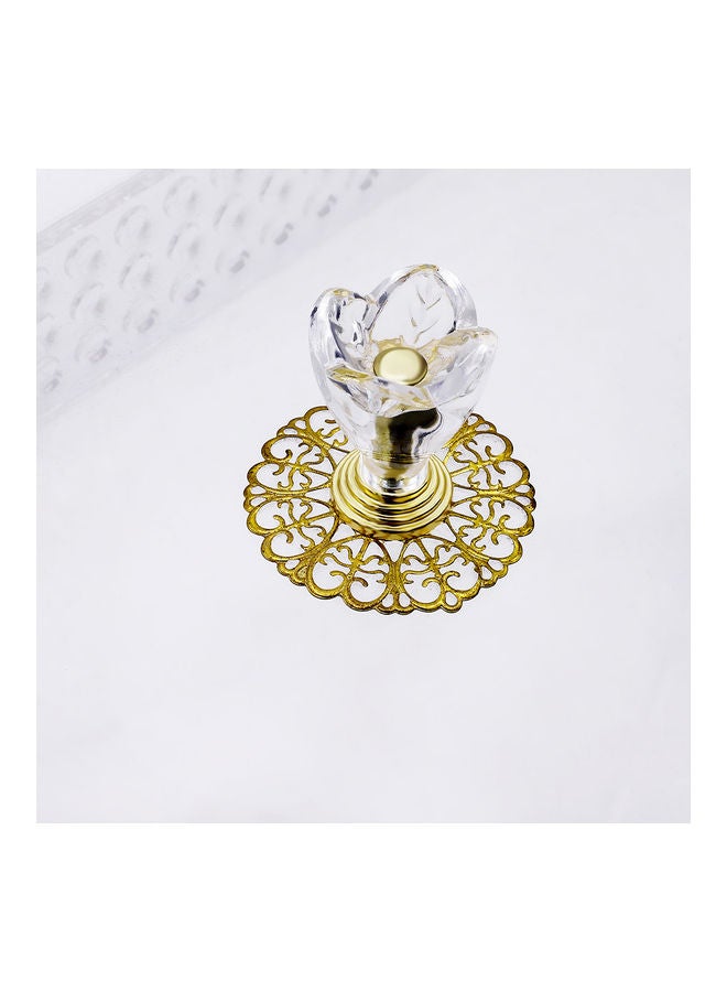 Al Hoora Square Acrylic Serving Tray With Handle Clear 38.5X32X13.5cm - Image 4