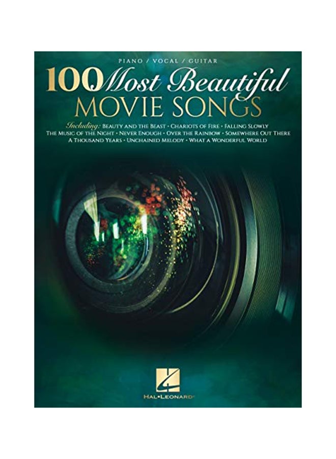100 Most Beautiful Movie Songs Piano/vocal/guitar Songbook English by Hal Leonard Corp