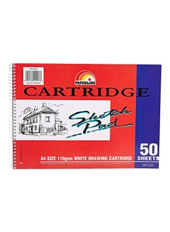 A4 Size Cartridge Sketch Pad 50 Sheets White