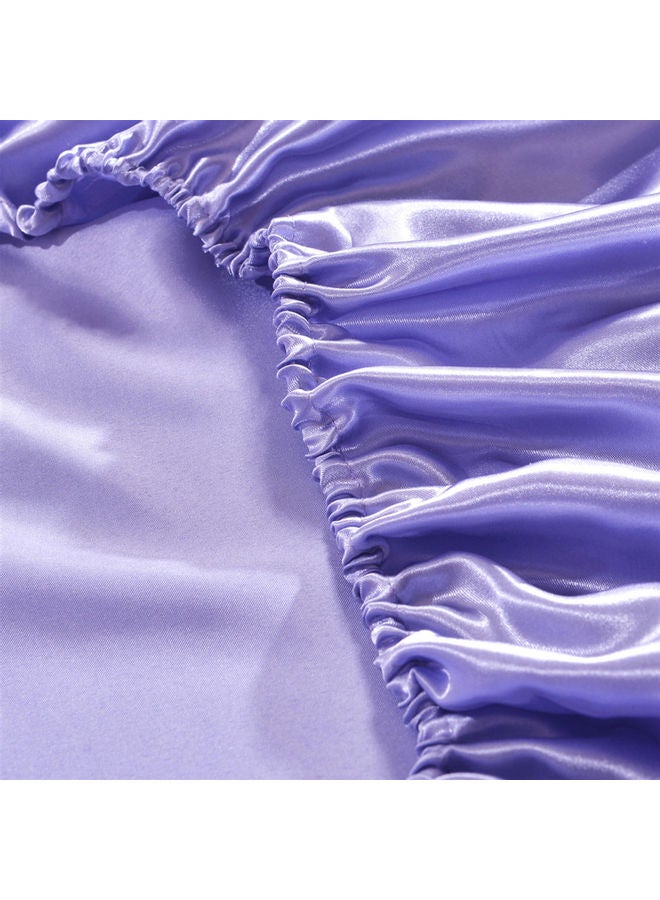 Well-made Soft Silk Fitted Sheet Cover polyester Purple 37.00 x 3.00 x 28.00cm - Image 3