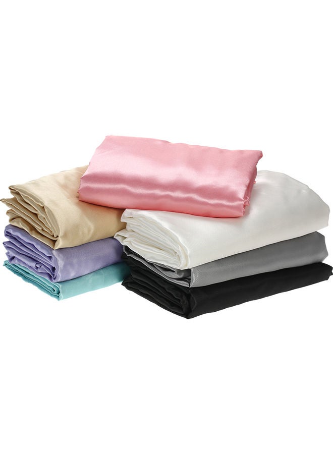غطاء شرشف بحواف مطاطية مصنوع جيداً بنعومة الحرير polyester أخضر 37.00 x 3.00 x 28.00سم  - Image 2