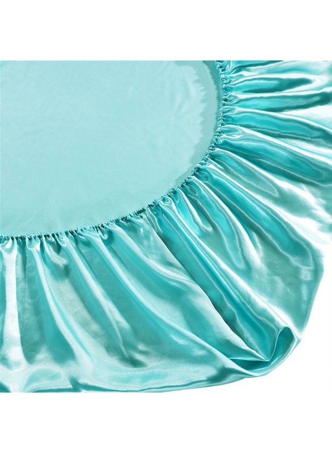 غطاء شرشف بحواف مطاطية مصنوع جيداً بنعومة الحرير polyester أخضر 37.00 x 3.00 x 28.00سم  - Image 4