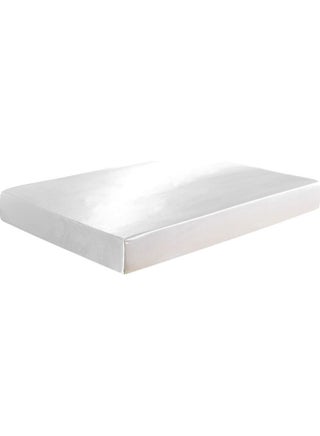 Well-made Soft Silk Fitted Sheet Cover polyester White 37.00 x 3.00 x 28.00cm - v1613045834/N44351863A_1
