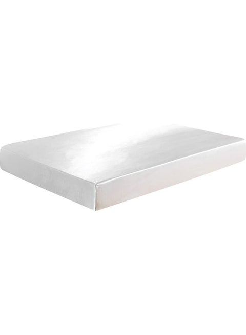 Well-made Soft Silk Fitted Sheet Cover polyester White 37.00 x 3.00 x 28.00cm