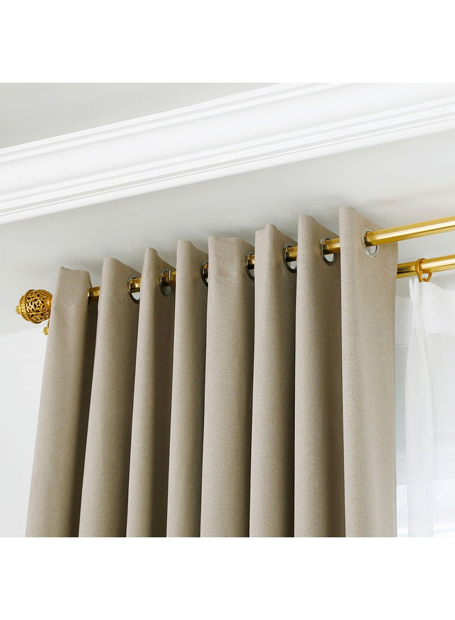 2-Piece Blackout Curtains Beige  - Image 2