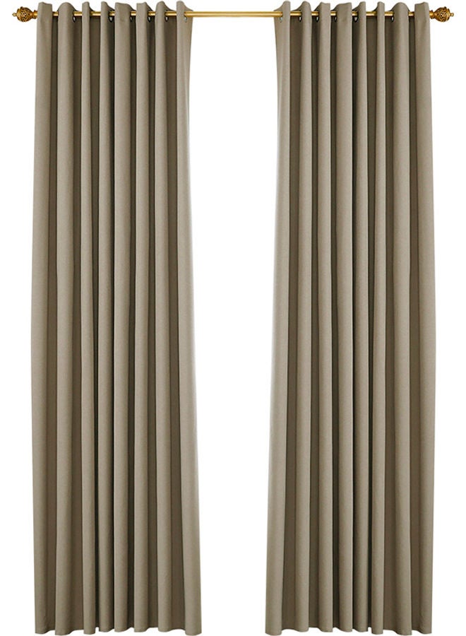 2-Piece Blackout Curtains Beige  - Image 1