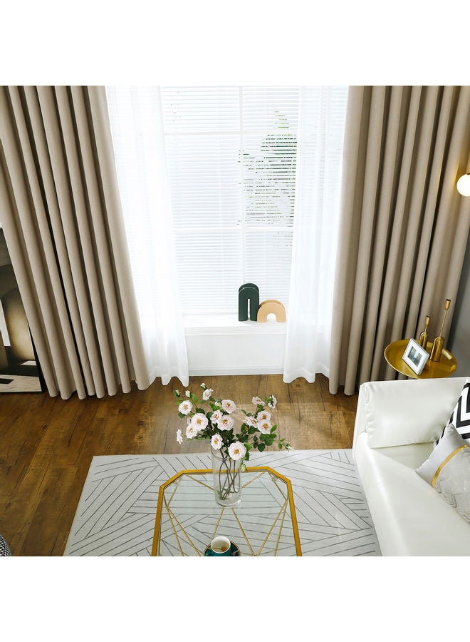 2-Piece Blackout Curtains Beige  - Image 3