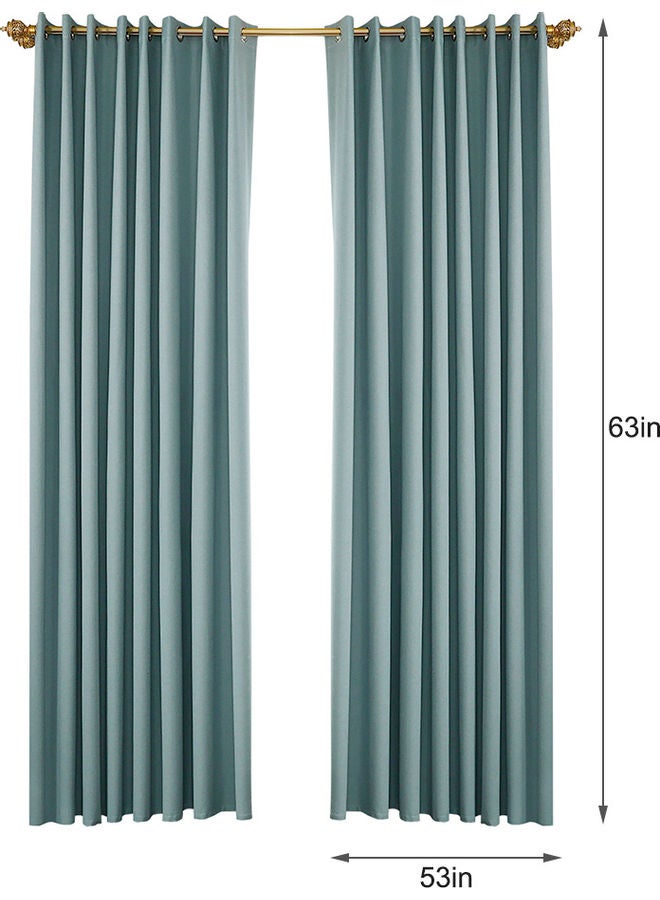 Generic - 2-Piece Blackout Curtains Light Green - Image 1