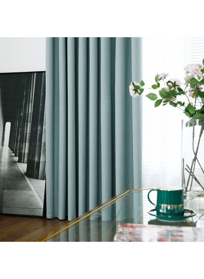 Generic - 2-Piece Blackout Curtains Light Green - Image 1