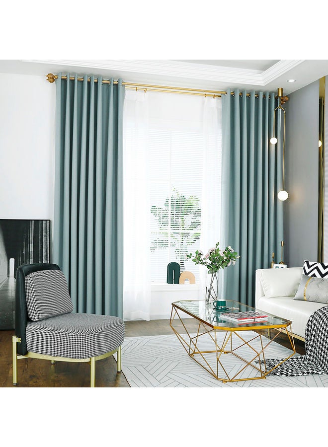 ماركة غير محددة - ستائر تعتيم مكونة من قطعتين اخضر فاتح - Image 1