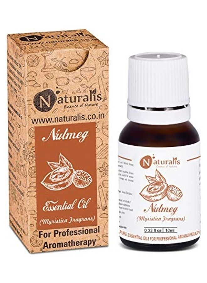Naturalis Essence of Nature - Nutmeg Essential Oil Undiluted Pure And Natural Therapeutic Grade For Pain Relief 10ml - Image 1
