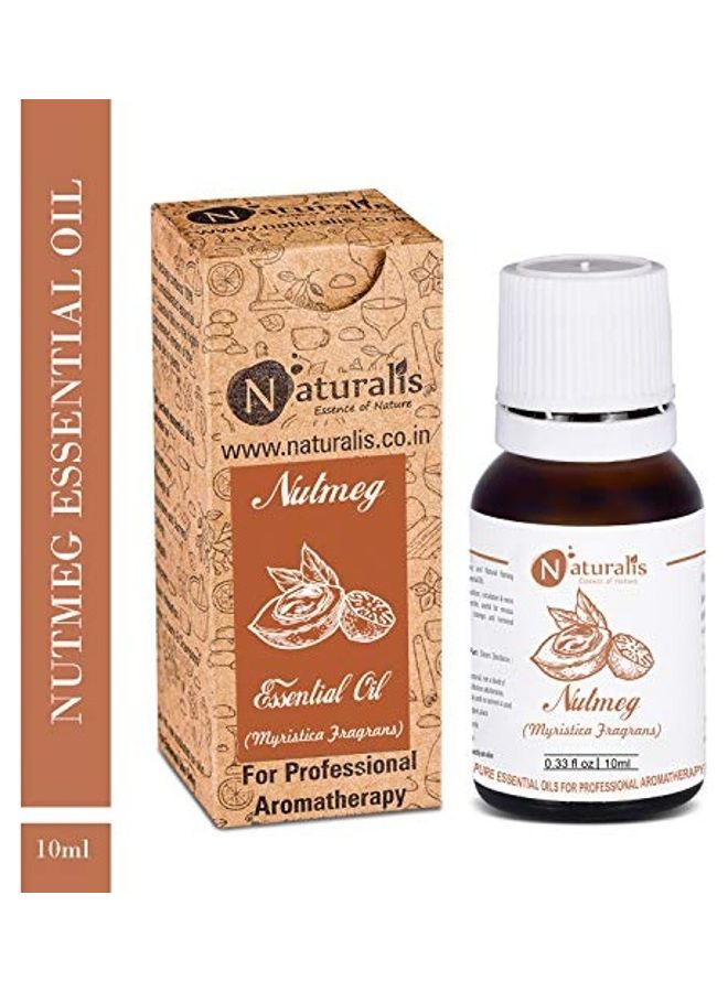 Naturalis Essence of Nature - Nutmeg Essential Oil Undiluted Pure And Natural Therapeutic Grade For Pain Relief 10ml - Image 1