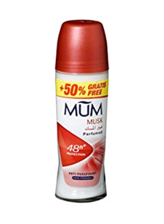 MUM Musk Perfumed Antiperspirant Roll-On Deodorant White 75ml 