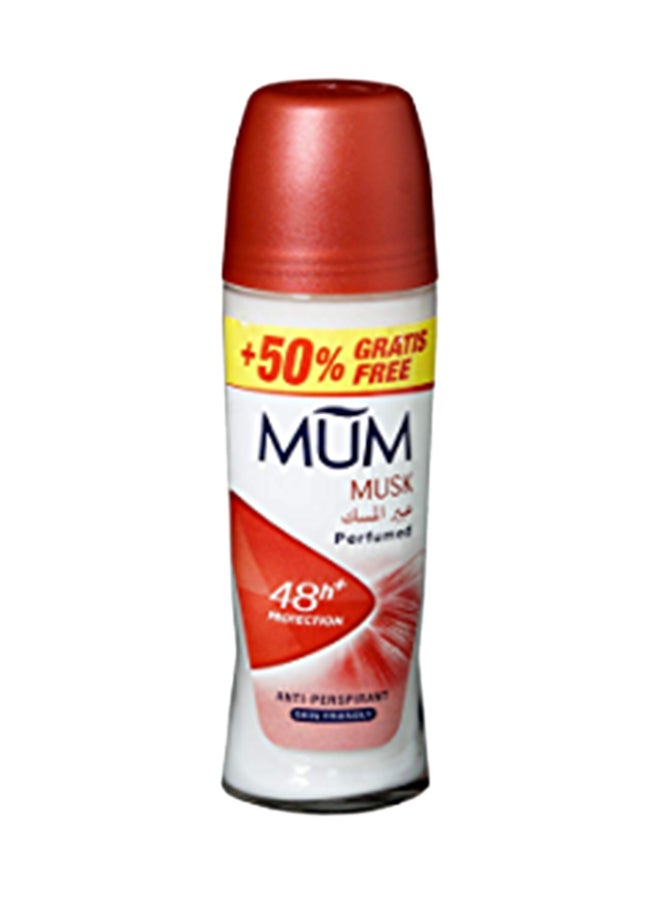 MUM Musk Perfumed Antiperspirant Roll-On Deodorant White 75ml