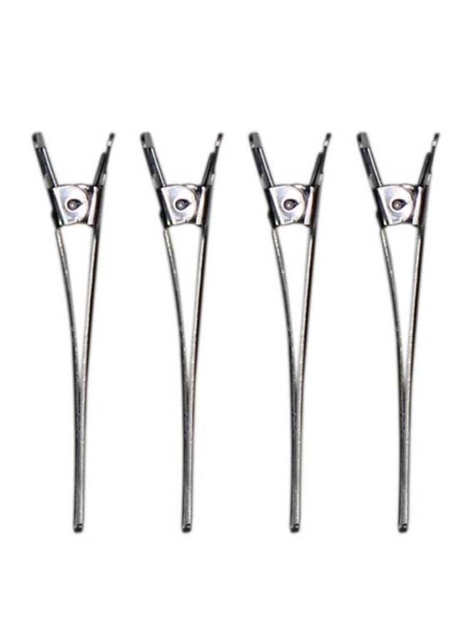Locatelli - 24 Pcs Stainless Steel Hair Clips Silver - Image 1